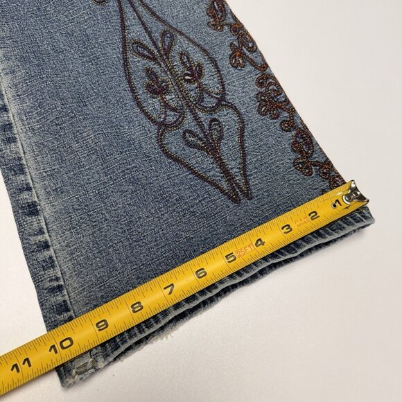 Z. Cavaricci Blue Jeans with Brown Embroidery - Picture 15 of 16